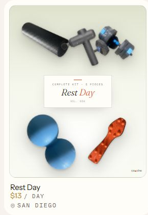 Rest Day listing card