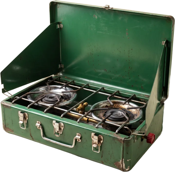 Two-burner camp stove