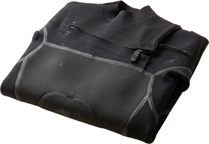 Folded wetsuit